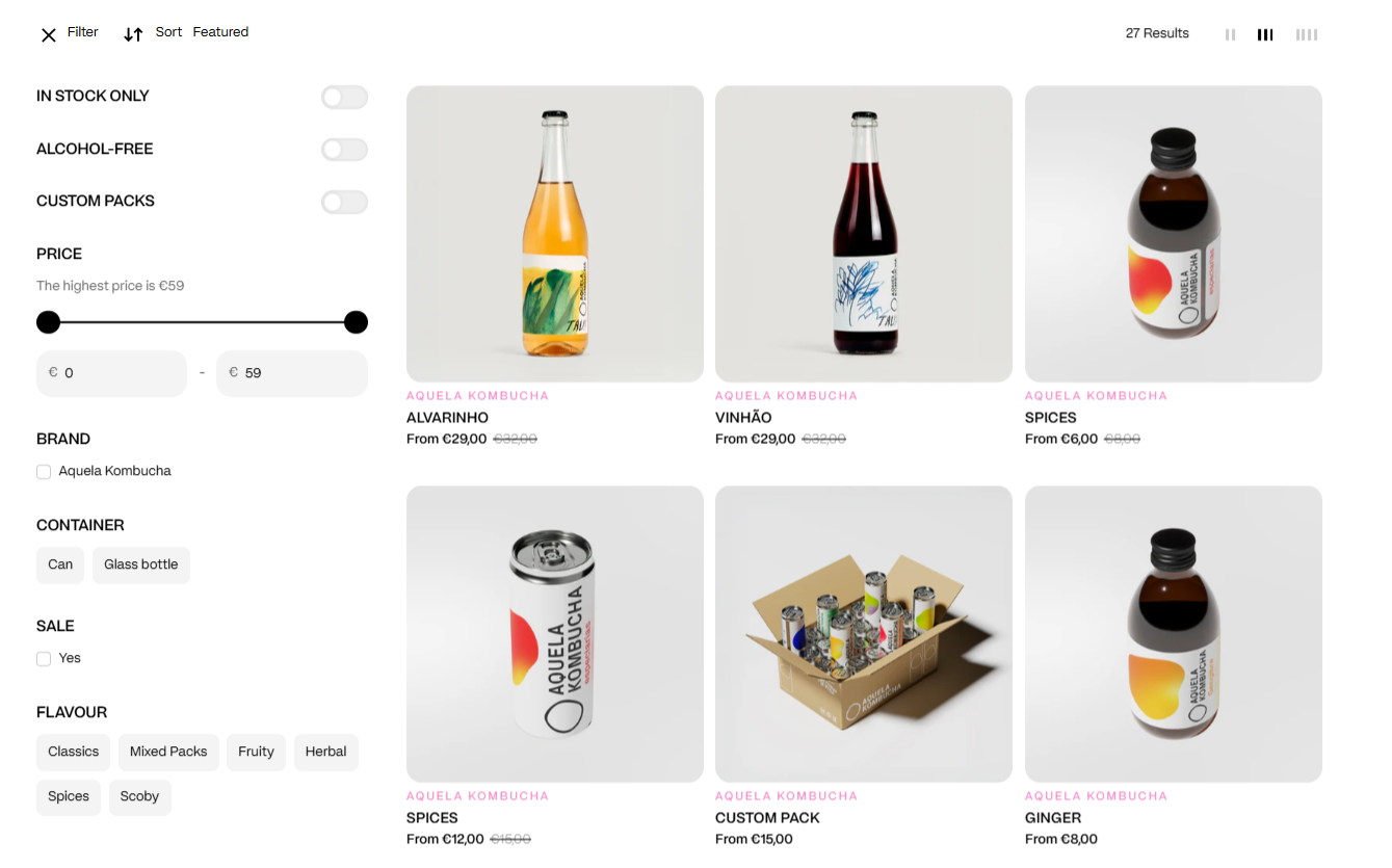 The Sip Order brand and product experience