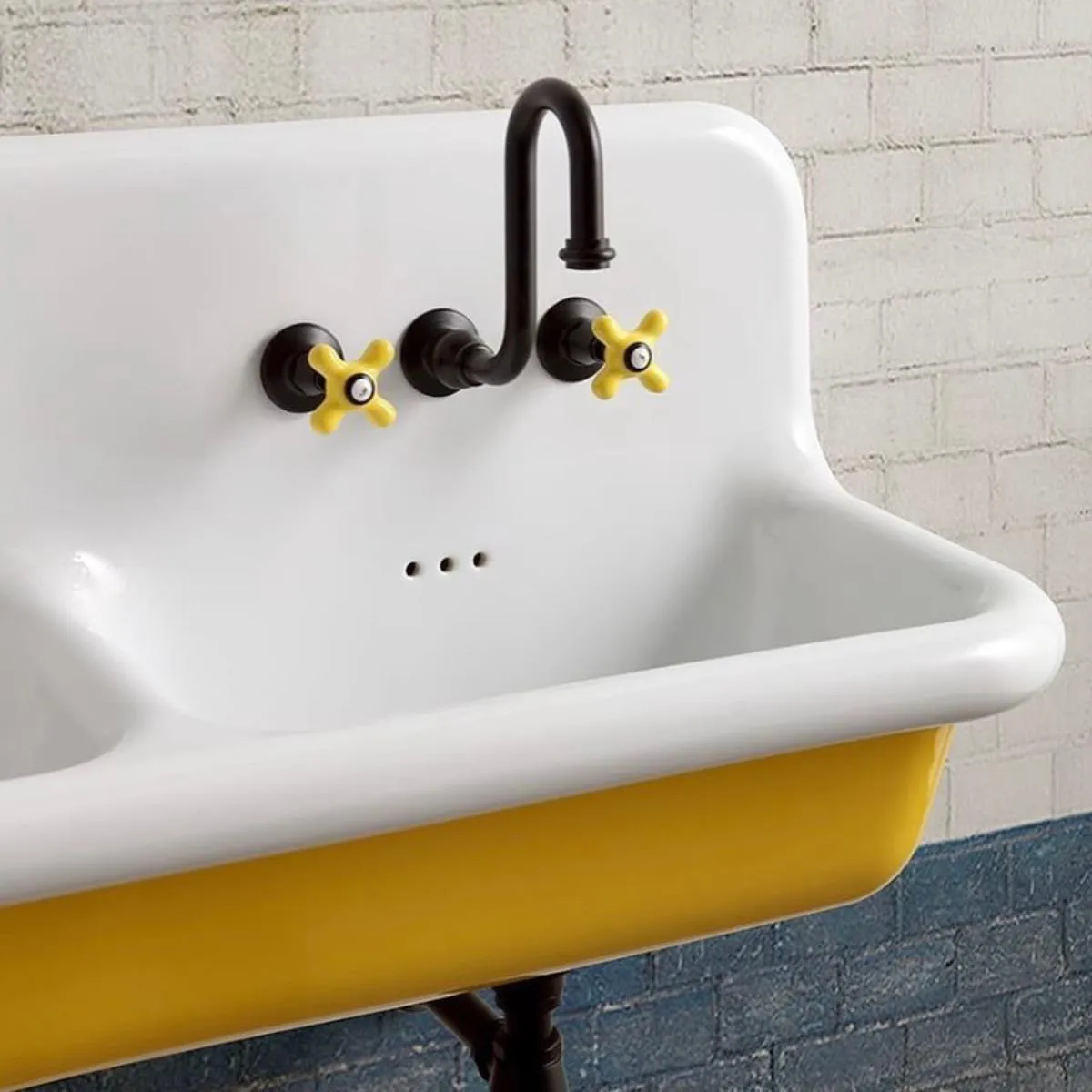 Dyke & Dean wall-mounted trough sink product photography