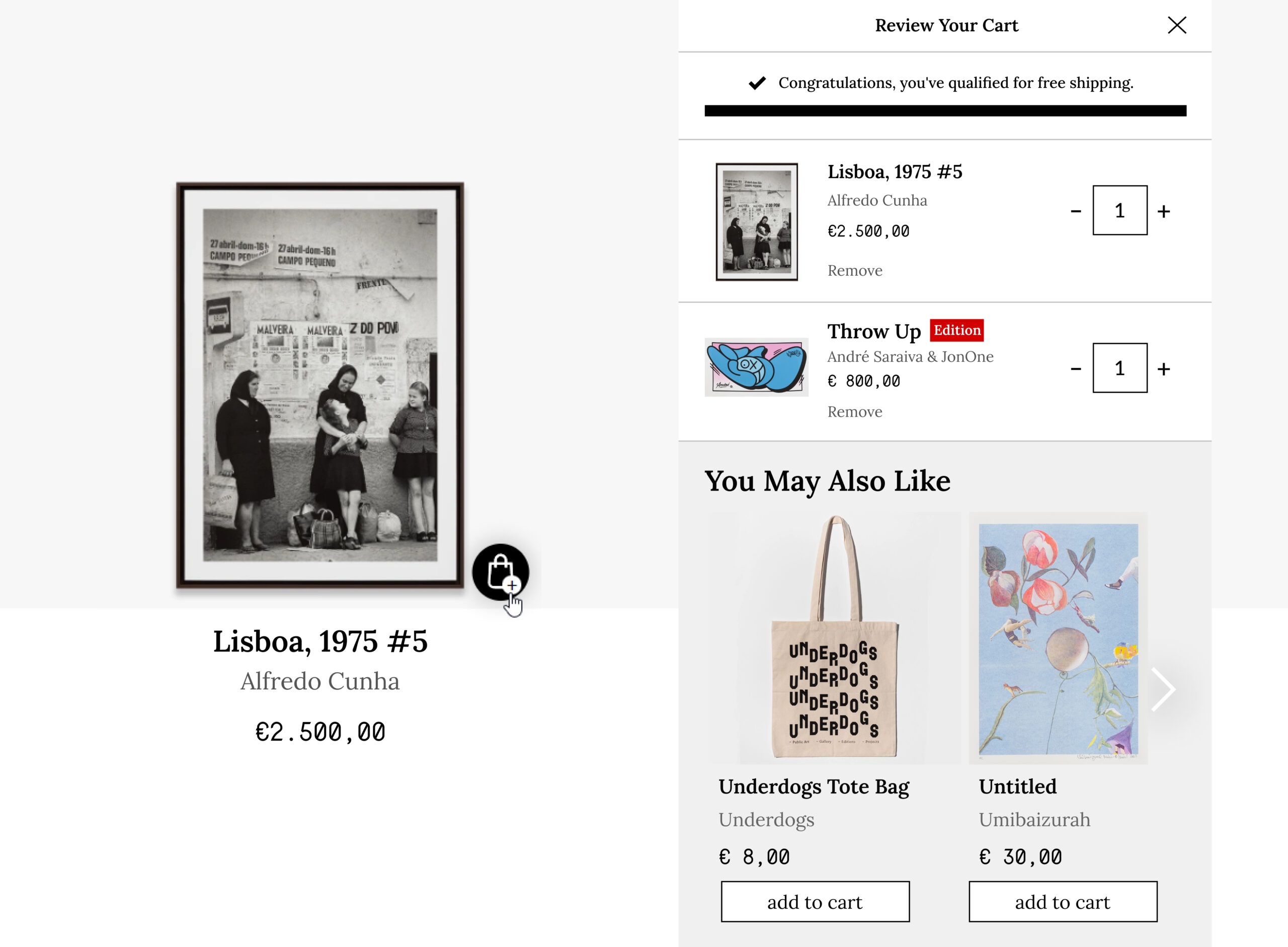 Underdogs Gallery conversion optimization